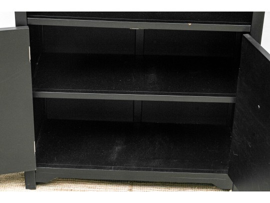 Handsome Black Lightweight Finished Book Case Cabinet