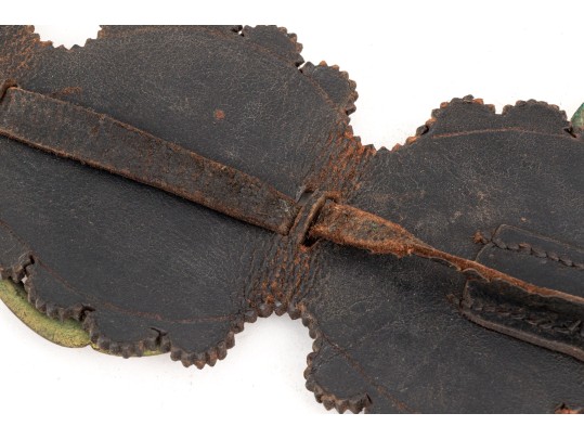 Vintage Horse Brasses On Leather Strap