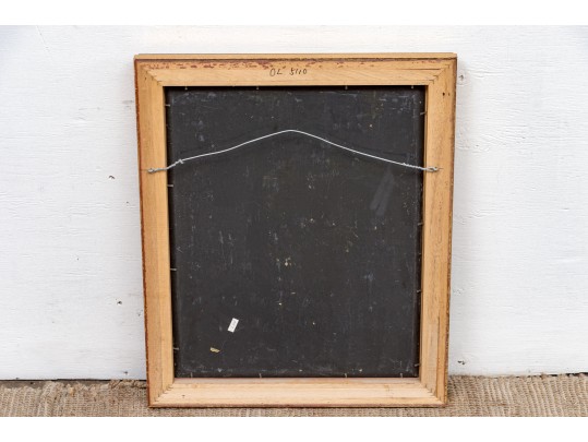 Oil On Panel, Vase Of Flowers