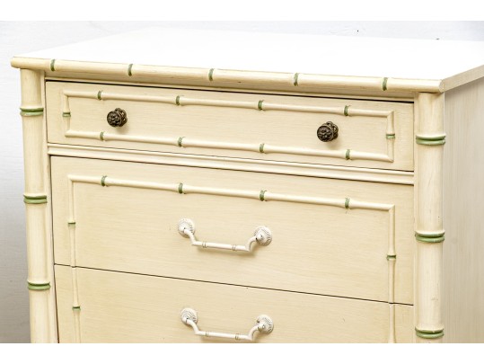Pair Of Thomasville Paint Decorated Chests For Upcycle
