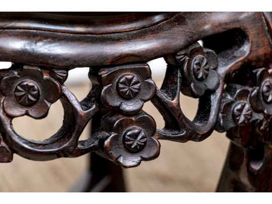 Pair Of Chinese Marble Top Stands