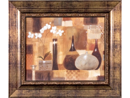 P. Curtis Print On Paper, Oriental Still Life