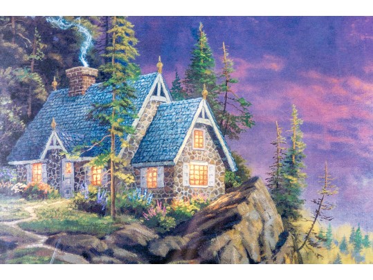 Thomas Kinkade (American, 1958-2012) Limited Edition Color Lithograph, Rock Of Salvation