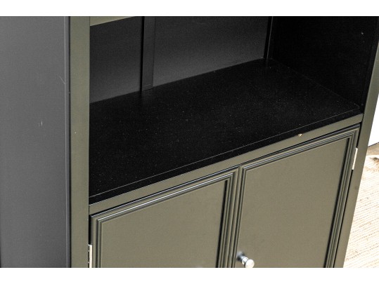 Handsome Black Lightweight Finished Book Case Cabinet