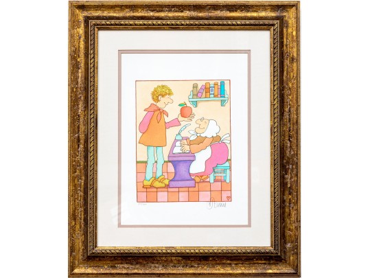 Tomie DePaola (American Illustrator, 1934-2020) Signed Color Lithograph, 