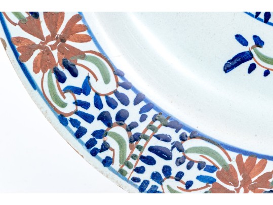 18th/19th Century Dutch Delft Hand-Painted Plate