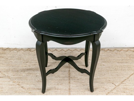 Ethan Allen Back Finished Accent Table