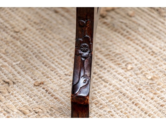 Pair Of Chinese Marble Top Stands