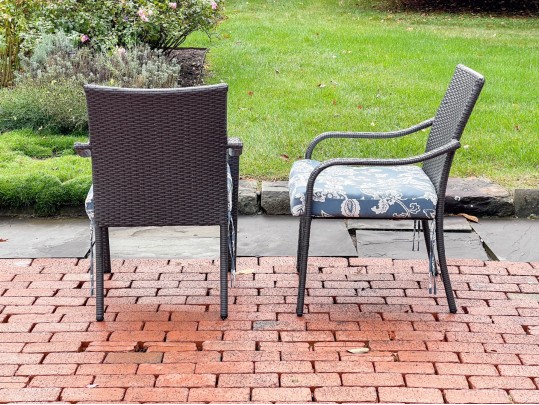 Metal & Resin Wicker 5 Piece Outdoor Dining Set