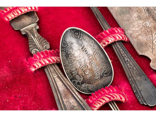 Collection Of Antique Silverplate Flatwares