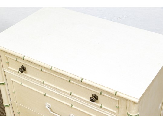 Pair Of Thomasville Paint Decorated Chests For Upcycle