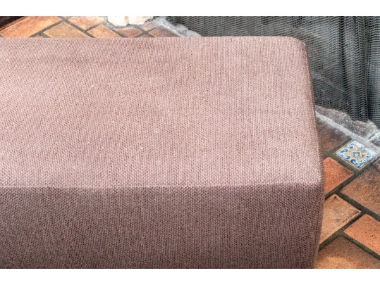 Upolstered Bench Or Ottoman On Large Casters