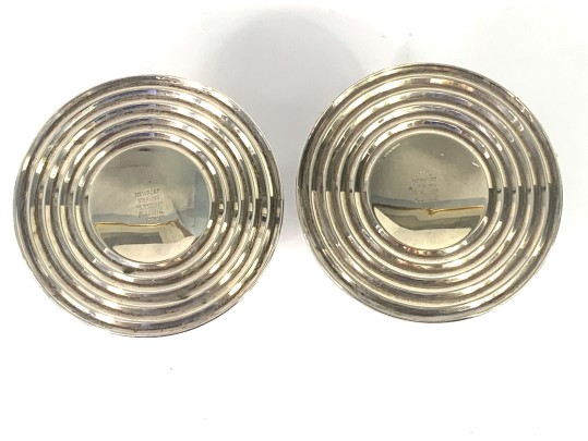 Collection Of Weighted Sterling Silver Candleholders, Compote & Bud Vase