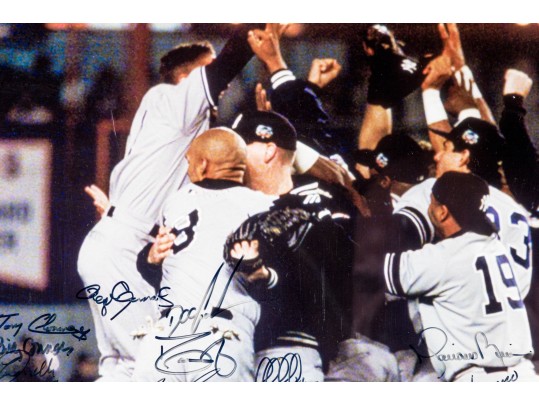Steiner Sports Autographed 2000 Yankees World Series Champions Photographic Print 