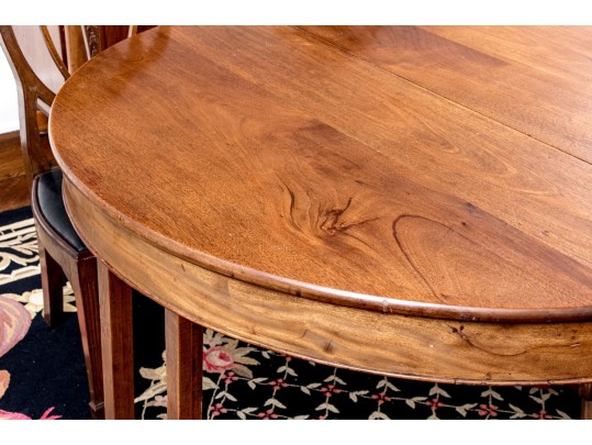 Antique Extension Dining Table On Carved Paw Feet