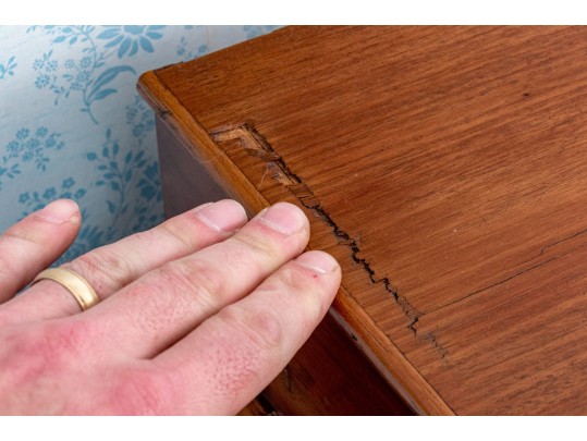 Late Empire Mahogany Chest Ca. 1850-70