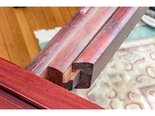 Vintage Rosewood Oval Dining Table With Two Extension Leaves