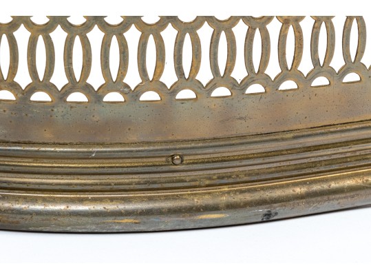 Semi-antique Brass Fire Place Fender
