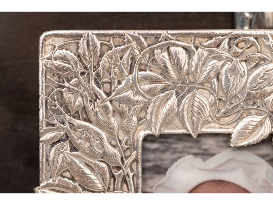 Collection Of Five Sterling Silver And Silverplate Picture Frames 
