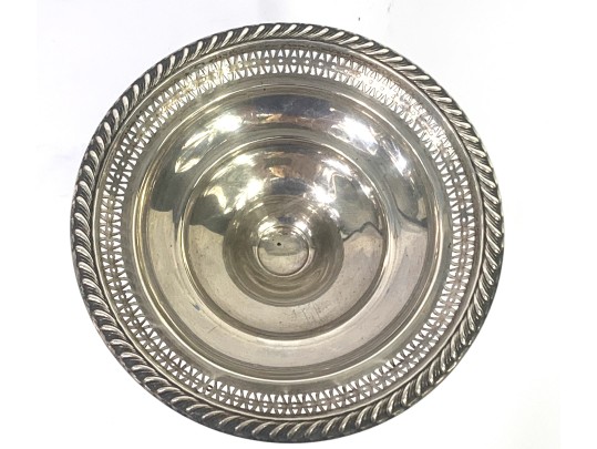 Collection Of Weighted Sterling Silver Candleholders, Compote & Bud Vase