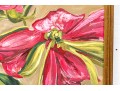Signed, Oil On Canvas, Lillies In Bloom