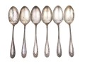 Set Of Six Antique Sterling Silver Tablespoons 9.88 Troy Ozs. 