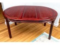 Vintage Rosewood Oval Dining Table With Two Extension Leaves