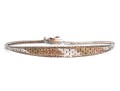 Sterling Silver And Vermeil Graduated Woven Link Bracelet