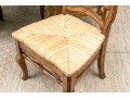Country Chic Ladder Back Chairs With Extension Dining Table
