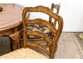 Country Chic Ladder Back Chairs With Extension Dining Table