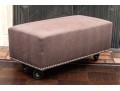 Upolstered Bench Or Ottoman On Large Casters