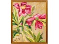Signed, Oil On Canvas, Lillies In Bloom