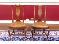 Set Of Six Mahogany Queen Ann Style Dining Chairs