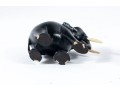 Pair Of Ebonized Wood And Bone Elephant Carvings