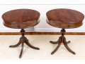 Pair Of Mahogany Drum Tables