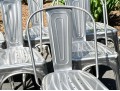 Set Of Six Lumisource Industrial Stacking Dining Chairs