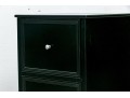 Black Finished Two Drawer Filing Cabinet