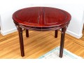 Vintage Rosewood Oval Dining Table With Two Extension Leaves