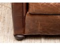 Restoration Hardware Leather Loveseat Sofa