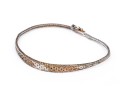 Sterling Silver And Vermeil Graduated Woven Link Bracelet