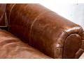 Restoration Hardware Leather Loveseat Sofa