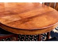 Antique Extension Dining Table On Carved Paw Feet