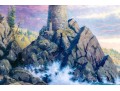 Thomas Kinkade (American, 1958-2012) Limited Edition Color Lithograph, Rock Of Salvation