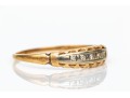 14k Yellow Gold Vintage Band Ring With Diamond Accents, App. 0.015 TCW, Size 5.75