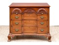 Beautiful Chippendale Style Block Front Mahogany Chest