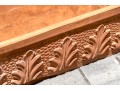 888Only One - Recatalog And Photo****Pair Of Cast Terracotta Ceramic Garden Planters