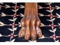 Antique Extension Dining Table On Carved Paw Feet