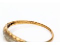 14k Yellow Gold Vintage Band Ring With Diamond Accents, App. 0.015 TCW, Size 5.75
