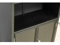Handsome Black Lightweight Finished Book Case Cabinet