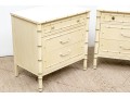 Pair Of Thomasville Paint Decorated Chests For Upcycle